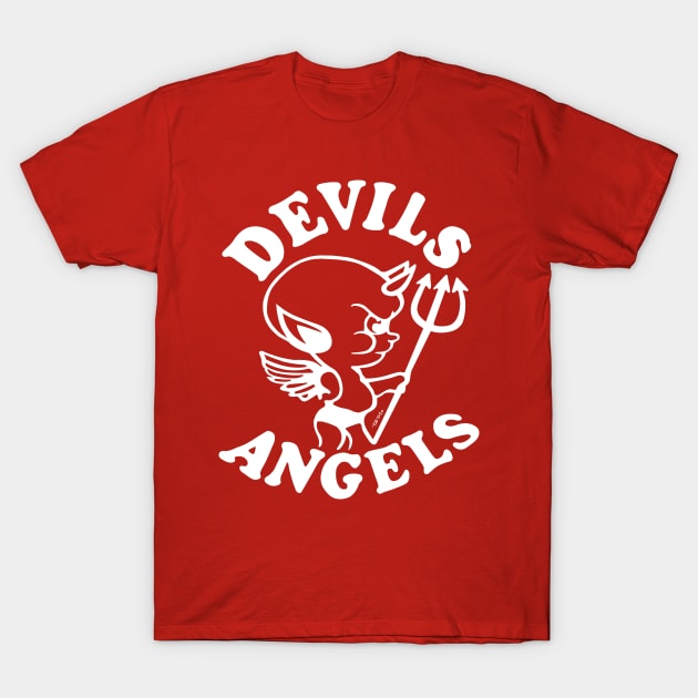 Devils or Angels ? T-Shirt by So Red The Poppy